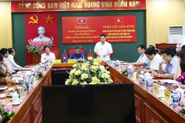 Lao Party Organisation Commission delegation visits Thai Nguyen