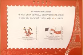 Vietnam, France issue commemorative postage stamps