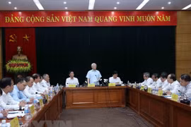 Party chief hails industry-trade sector as economic spearhead 