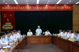 Party chief hails industry-trade sector as economic spearhead 