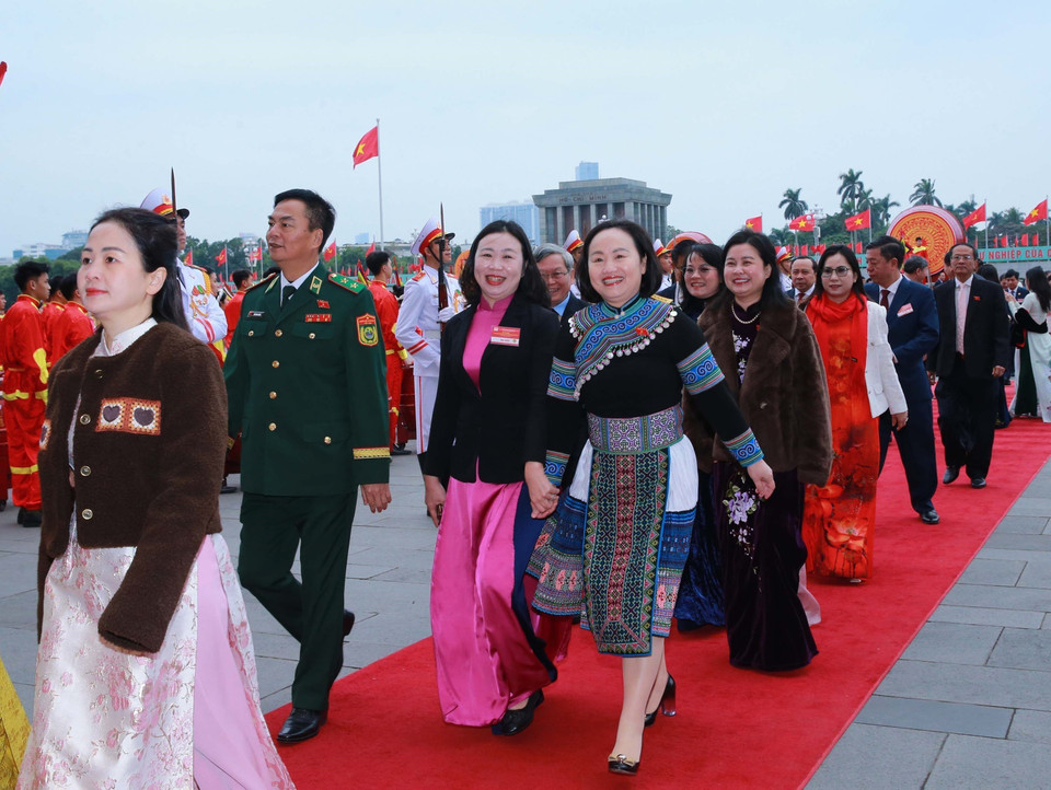 Delegates attend the ceremony. (Photo: VNA)