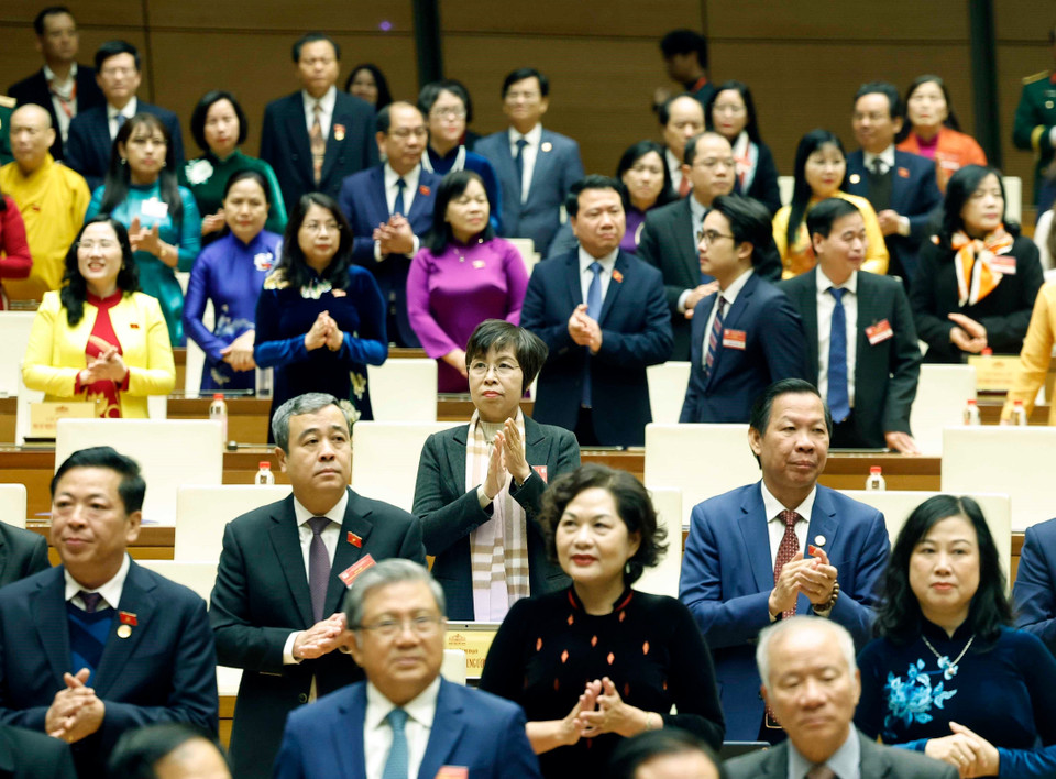 Delegates attend the ceremony. (Photo: VNA)