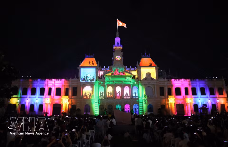 “Half a Century of Pride – The Pulse of Saigon” is showcased as part of the opening programme. (Photo: VNA)