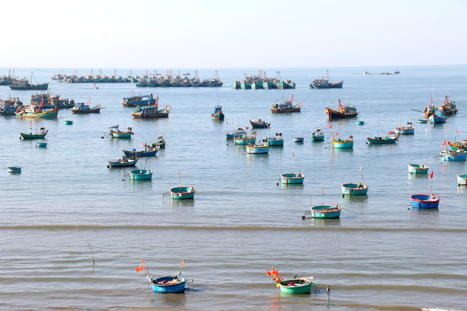 Scenic fishing village in Mui Ne, included in the Mui Ne National Tourist Area plan (Photo: VNA)
