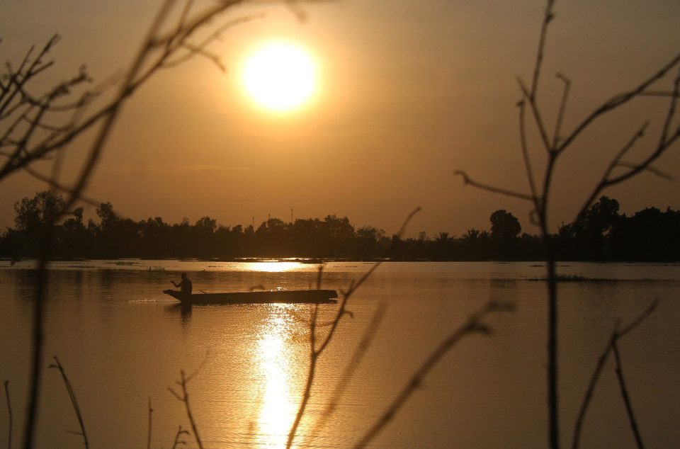 A flooded field in Vinh Vien commune, Can Tho city. (Photo: VNA)