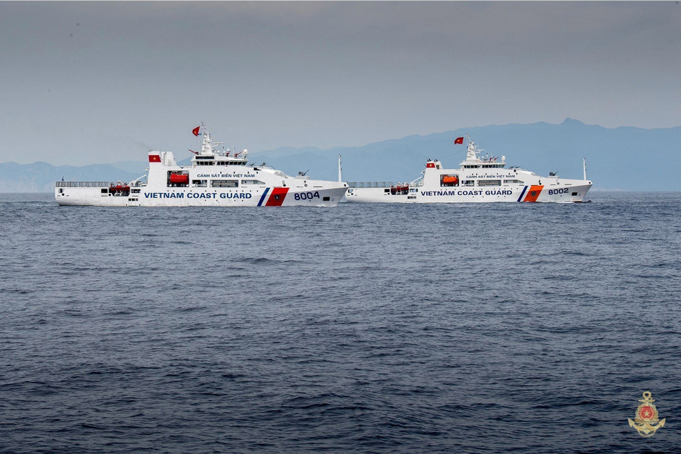 3.9 missile frigate flotilla joins the naval parade. (Photo: Vietnam People’s Navy/VNA)