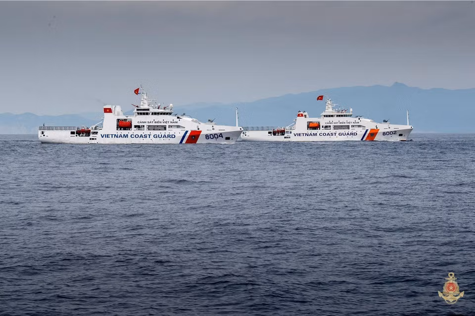 3.9 missile frigate flotilla joins the naval parade. (Photo: Vietnam People’s Navy/VNA)