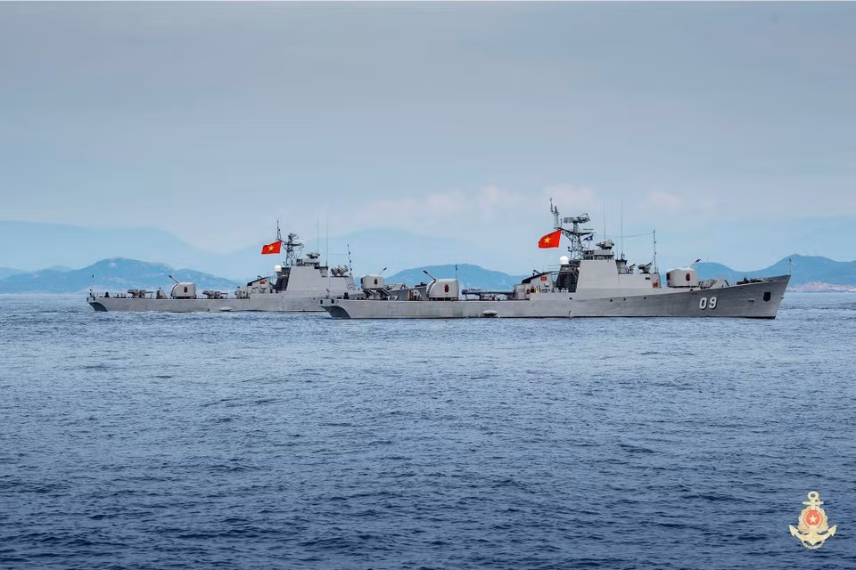 Fisheries surveillance flotilla joins the naval parade. (Photo: Vietnam People’s Navy/VNA)