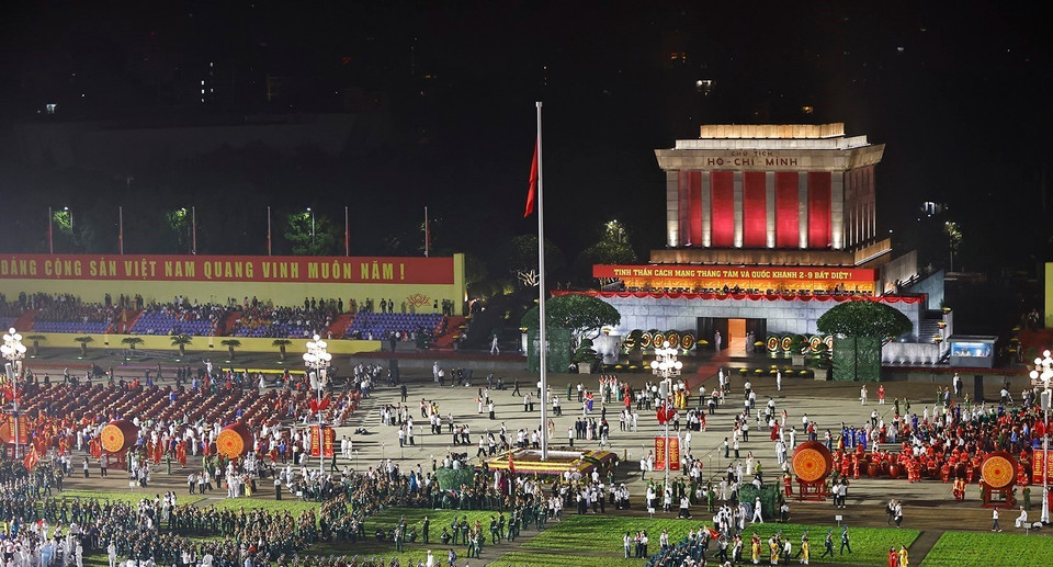 Preparations for the parade marking the 80th National Day at Ba Dinh Square. (Photo: VNA)