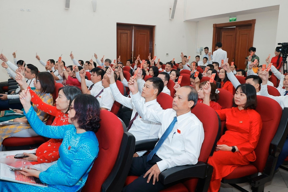 The Congress brings together 175 delegates representing nearly 1,040 Party members from 34 grassroots Party organisations.(Photo: VNA)