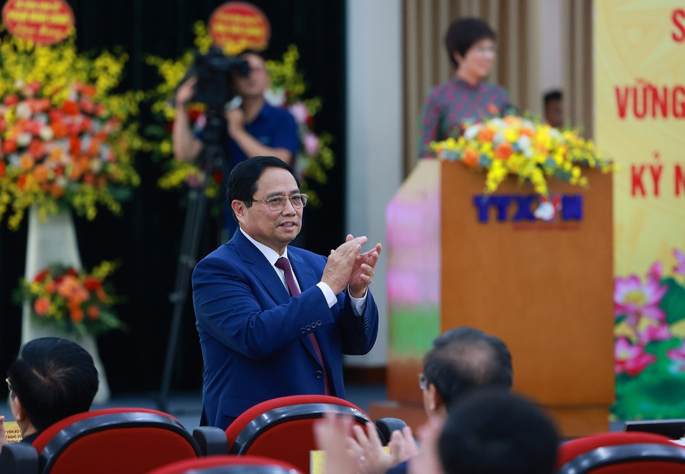 Prime Minister Pham Minh Chinh attends the Congress. (Photo: VNA)