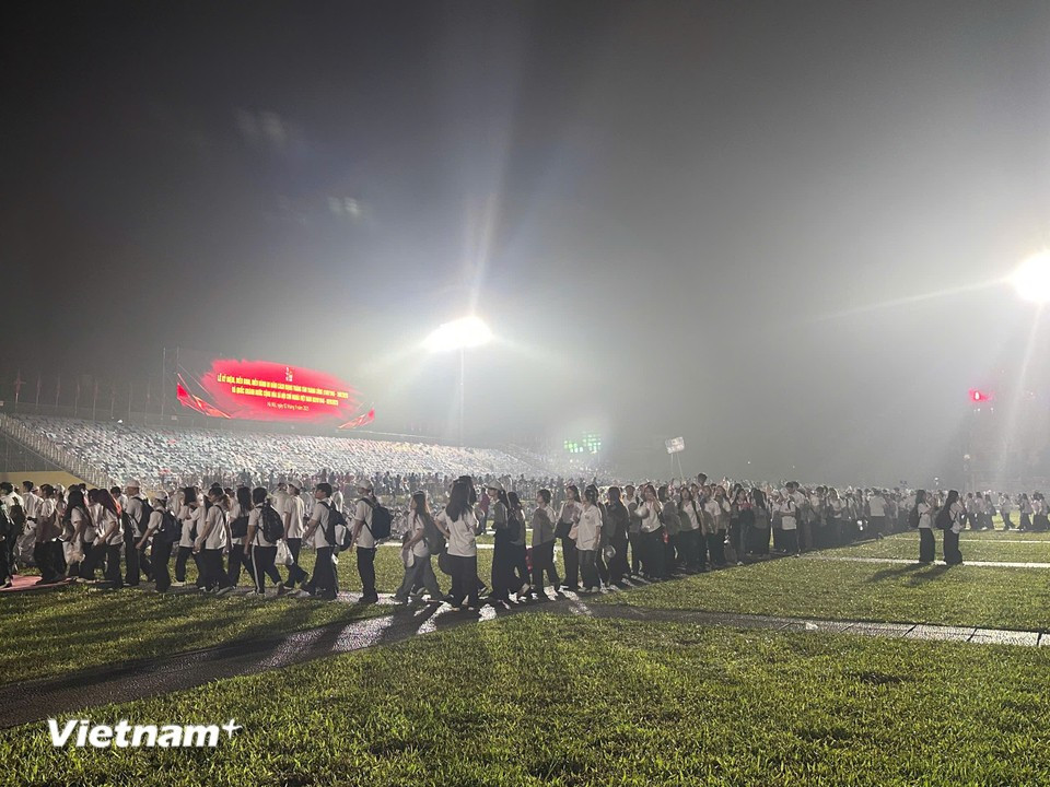 Festive atmosphere at Ba Dinh Square before the 80th anniversary of National Day takes place (Photo: VNA)