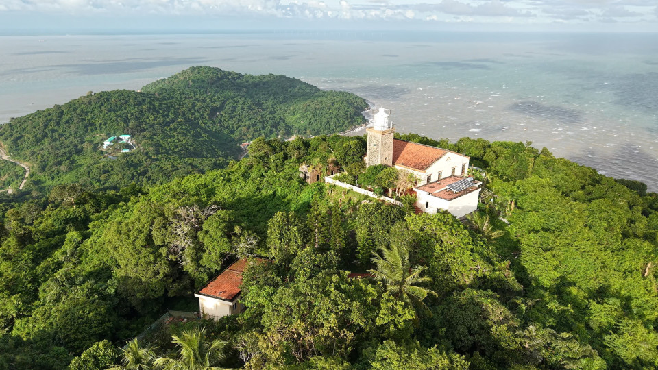 Aerial view of the Hon Khoai island, Ca Mau province. (Photo: VNA)
