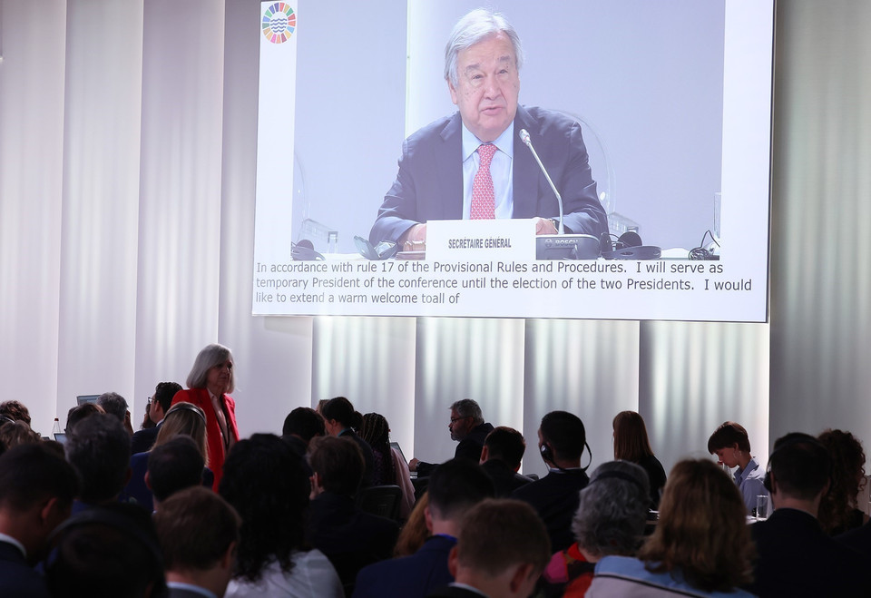 UN Secretary-General Antonio Guterres addresses the conference. (Photo: VNA)