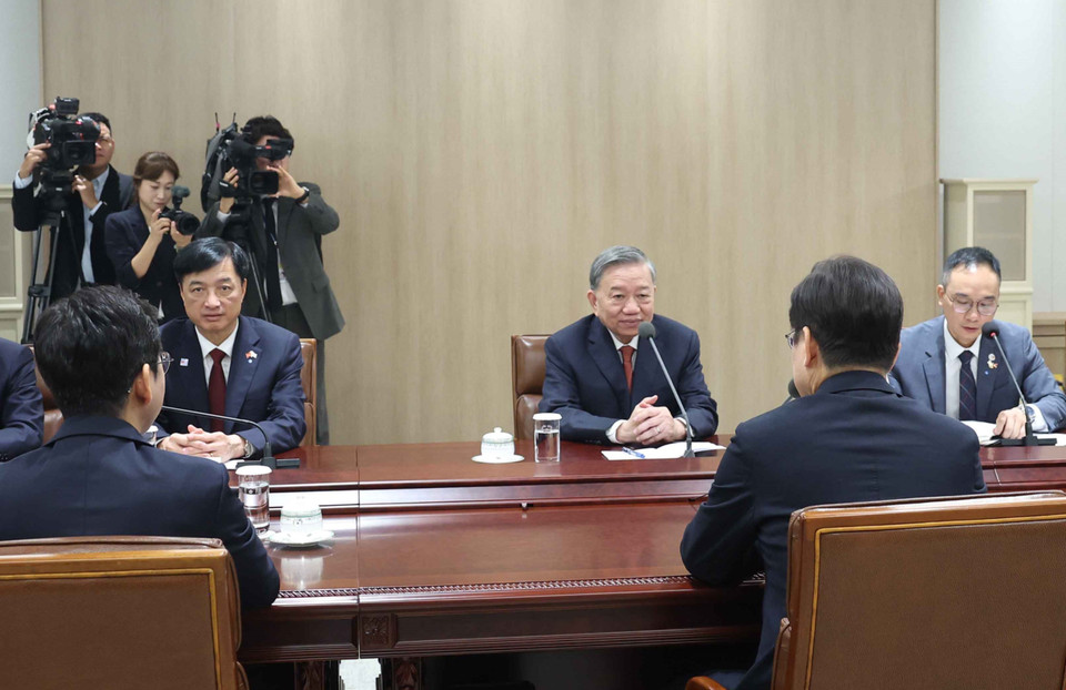 General Secretary To Lam holds talks with Republic of Korean President Lee Jae Myung in Seoul, August 11, 2025 (Photo: VNA)