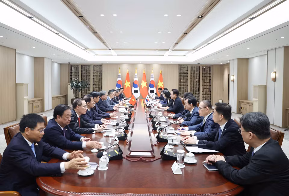 General Secretary To Lam holds talks with Republic of Korean President Lee Jae Myung in Seoul, August 11, 2025 (Photo: VNA)
