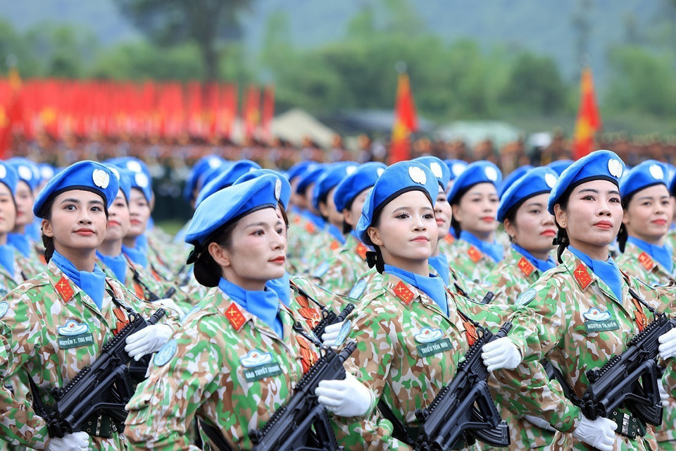Female officers of the Peacekeeping Force. (Photo: VNA)