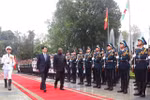 President hosts welcome ceremony for Burundian counterpart