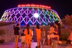 Visiting Dien Bien Phu battlefield relics complex at night