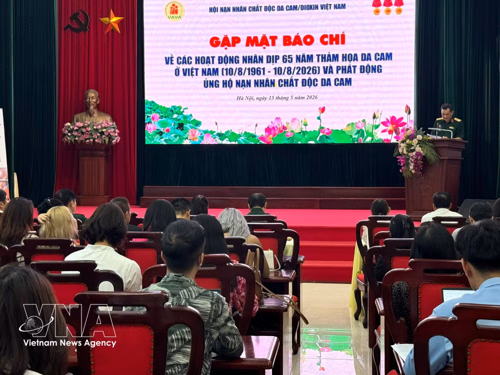 The press briefing in Hanoi on May 15 (Photo: VNA)