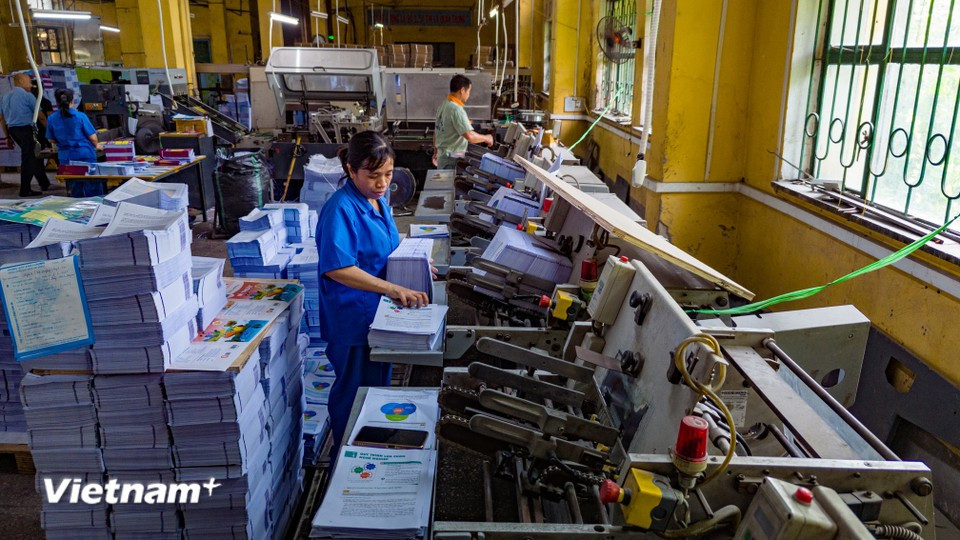 Holding over 70% of the textbook market, VEPH remains the main supplier nationwide. (Photo: VietnamPlus)