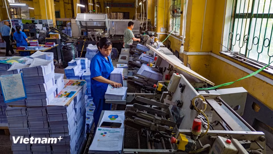 Holding over 70% of the textbook market, VEPH remains the main supplier nationwide. (Photo: VietnamPlus)