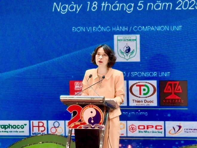 Deputy Minister Nguyen Thi Lien Huong speaks at the conference. (Photo: Vietnam+) 01-thu-truong-huong.jpg