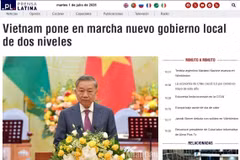 Prensa Latina highlights Vietnam's adoption of a two-tier local government model. (Photo: VNA)