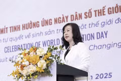 Minister of Health Dao Hong Lan speaks at the meeting. (Photo: VNA)