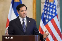 US Secretary of State Marco Rubio at the press briefing (Photo: Reuters)
