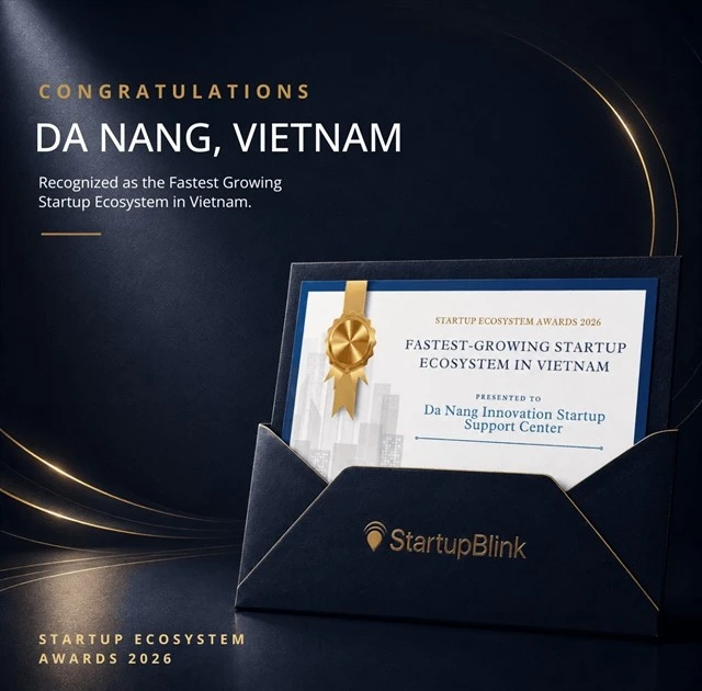 Da Nang honoured as Vietnam’s fastest-growing start-up ecosystem in 2026