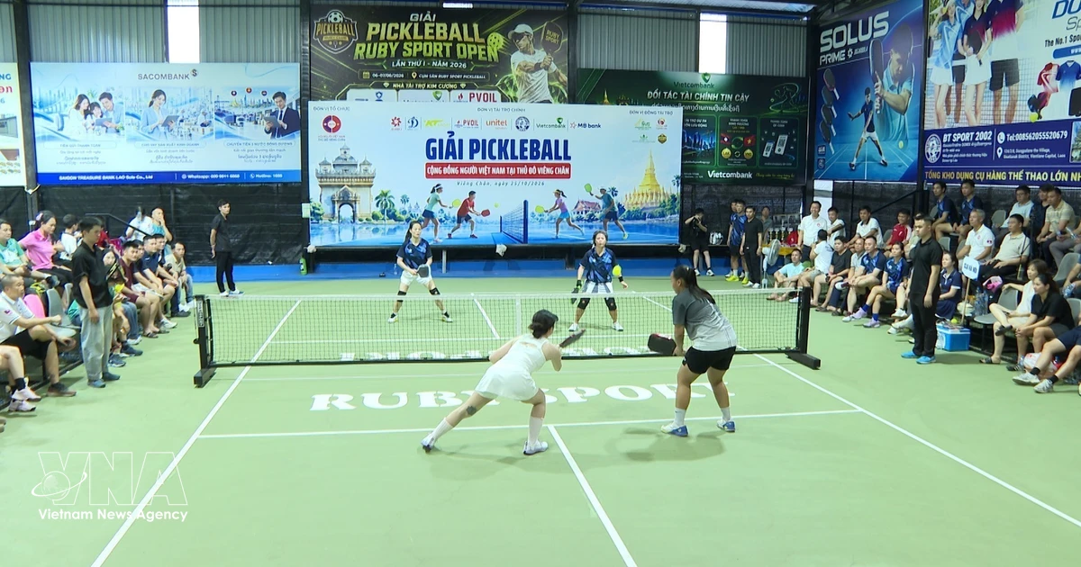Vietnamese community in Vientiane holds pickleball tournament to promote solidarity