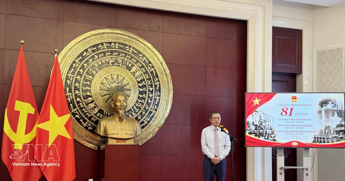 Vietnamese diplomatic, public security missions in China mark August Revolution’s 81st anniversary