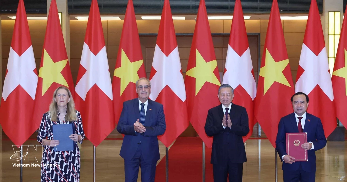 Vietnam attaches importance to friendship, multifaceted cooperation with Switzerland: Top leader