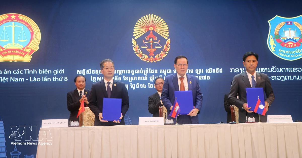 Courts of Vietnamese, Cambodian, Lao border provinces step up judicial cooperation