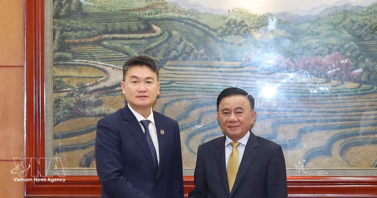 Standing member of CPV Secretariat receives Lao youth delegation