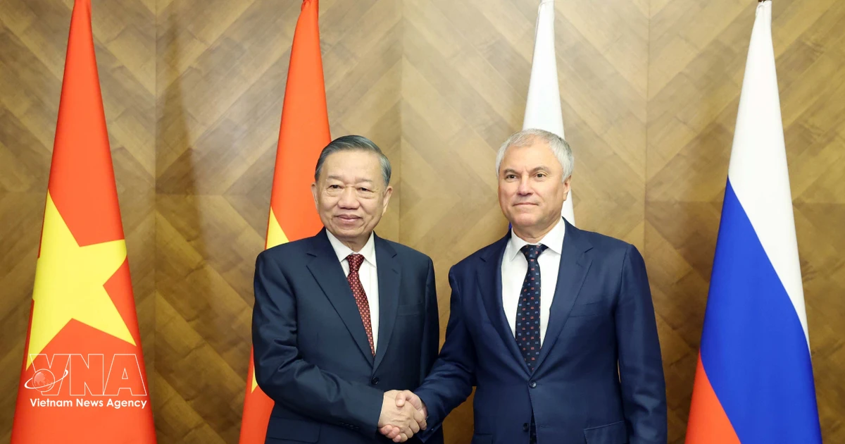 Top Vietnamese leader meets with Chairman of Russia’s State Duma