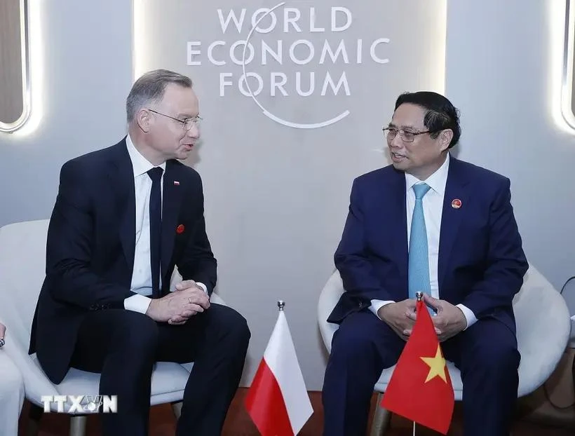 PM meets Polish President on WEF meeting sidelines