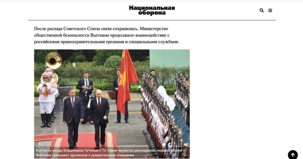 Russian website highlights potential for stronger Vietnam-Russia ties