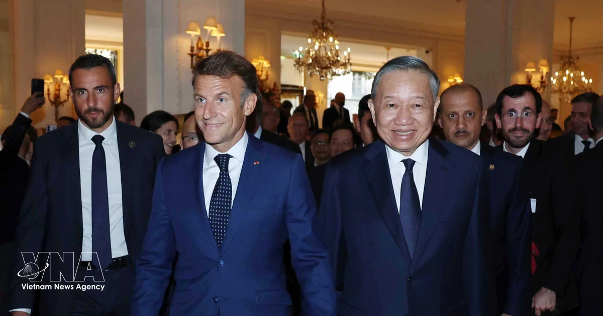Vietnamese, French leaders meet leading businesses