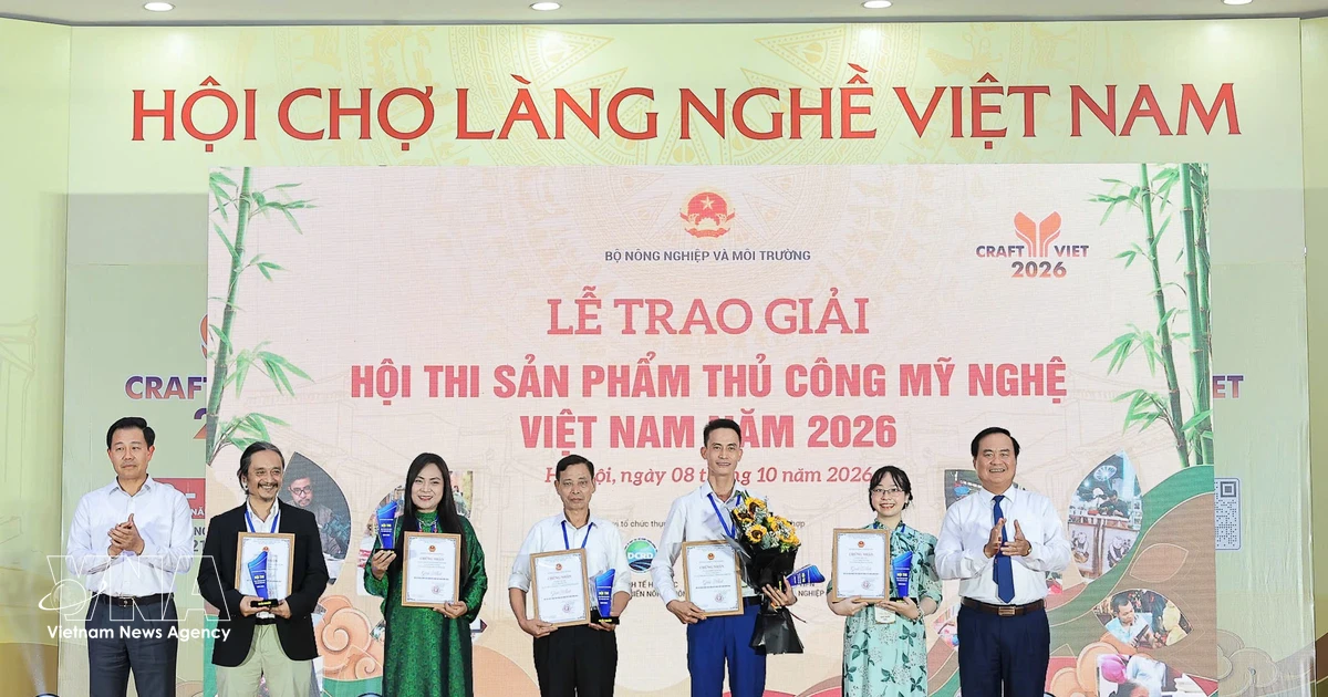 Fifty-five products honoured at 2026 Vietnam handicrafts competition