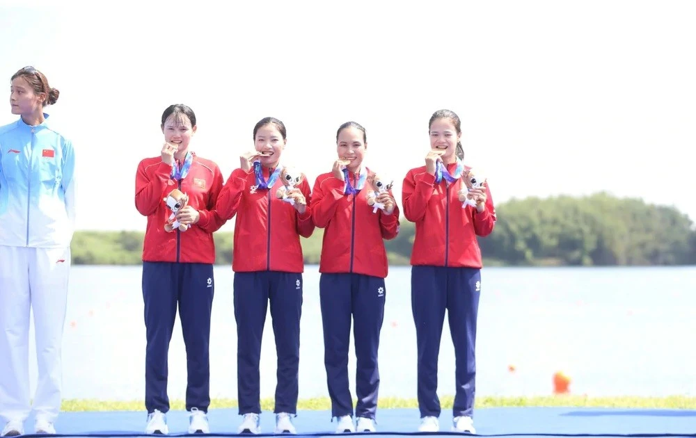 ASIAD 2026: Vietnam rowers race to bronze in women’s quadruple sculls