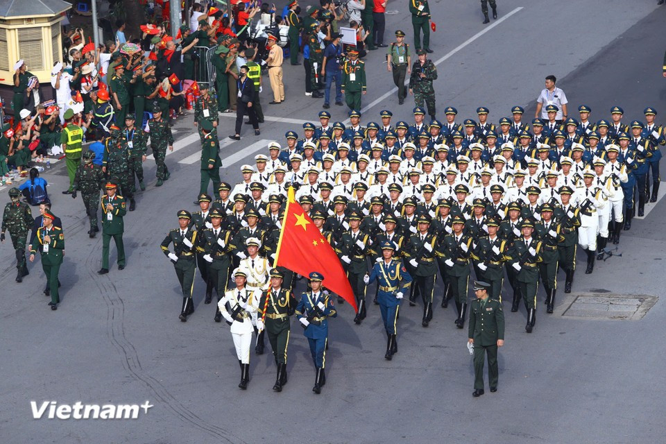 The Chinese soldiers (Photo: VietnamPlus)