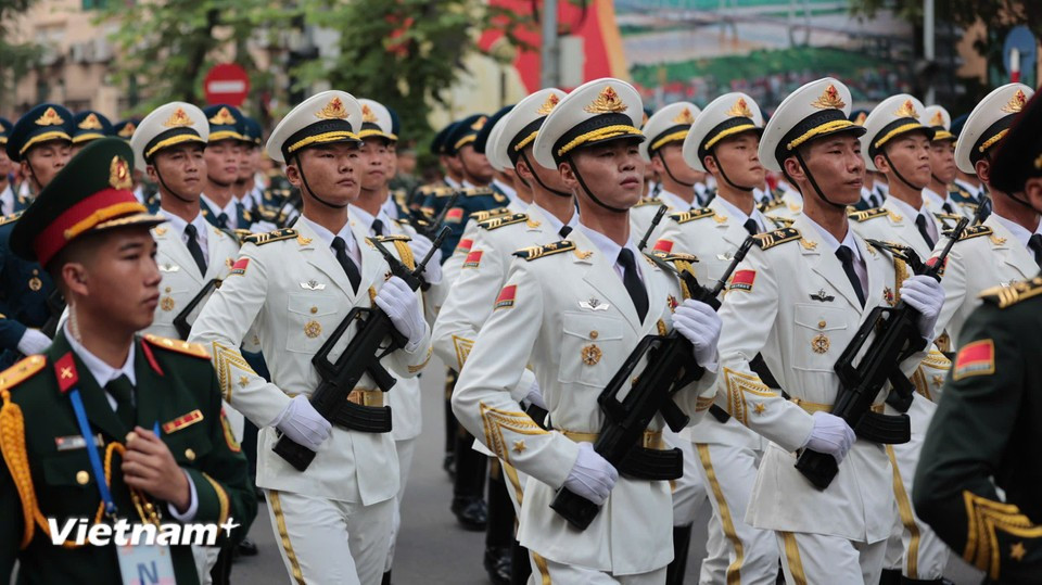 Established in 1952, the PLA Guard of Honour is the sole unit responsible for ceremonial duties of the Communist Party of China, the Chinese state, and the PLA. (Photo: VietnamPlus)