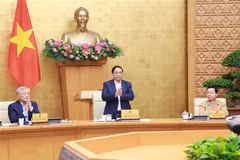 PM Pham Minh Chinh at the regular June cabinet meeting on July 3. (Photo: VNA)