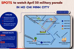 Best spots to watch the April 30 Parade in Ho Chi Minh City