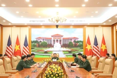 Minister of National Defence General Phan Van Giang holds phone talks with US Secretary of Defence Pete Hegseth on February 7. (Photo: VNA)