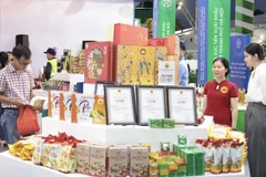 An OCOP booth displays Hanoi's staples. (Photo: VNA)