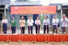 An Giang province breaks ground on a project to do away with substandard houses. (Photo: VNA)