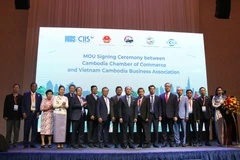 The Vietnam–Cambodia business connectivity conference held in Ho Chi Minh City on July 15 aims at boosting trade and investment between the two economies. (Photo: VNA)